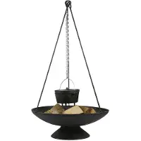Esschert Design Esschert Driepoot Vuurschaal Design Fancy Flames Zwart 5,9 X 5,1 X 118 Cm