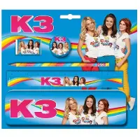 Studio 100 schrijfset K3 5-delig blauw
