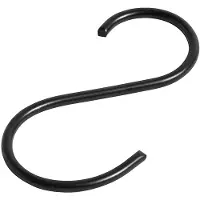 Nordal kapstok S-haken 4 stuks zwart