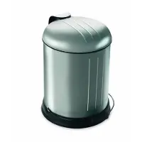 Rixx RX-920057 pedaalemmer met zachtsluitend deksel rvs fingerprint proof 5L