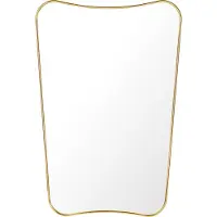 Gubi F.A. 33 Wandspiegel Polished Brass | 54 x 80 cm
