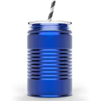 Asobu Drinkbeker Mason Jar I can Blauw 540 ml
