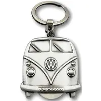 Brisa VW T1 Sleutelhanger Vintage zilver kleur.