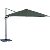 Garden Impressions Hawaii zweefparasol 300x300 cm - frame carbon black - doek donker grijs