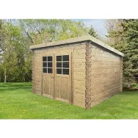 Solid Superia Modern Brest Tuinhuis - Vuren - Onbehandeld - 298x298cm