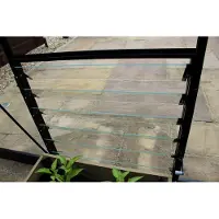 Hortus Tuinkas Louvreraam 6L Veiligheidsglas Groen Eden