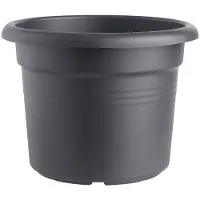 Elho Green Basics Cilinder 65 - Bloempot voor Buiten - Ø 64.0 x H 48.5 cm - Living black