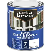 Cetabever deur & kozijn meesterbeits dekkend wit zijdeglans 750 ml