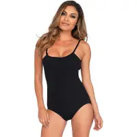 Leg avenue 3764 Basic bodysuit, S/M (Zwart)