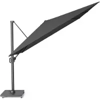 Platinum Zweefparasol Challenger T1 Premium Faded black (400 x 300 cm)