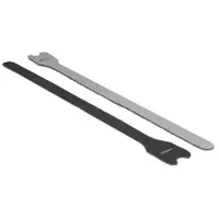 DeLOCK Klittenband kabelbinders 300 x 12mm / zwart (10 stuks)