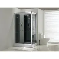 Xellanz Sunshine links complete douchecabine 120x90x218 alu 5mm glas