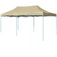 vidaXL Vouwtent pop-up 3x6 m crèmewit