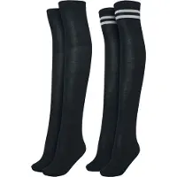 Urban Classics Overknee kousen grijs / zwart
