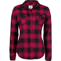 Brandit Blouse 'Amy' rood / zwart