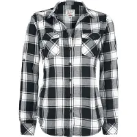 Brandit Blouse 'Amy' zwart / wit