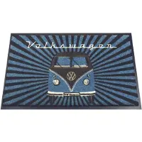 Brisa Nostalgic Art Deurmat VW T1 Bus - Samba Strips petrol