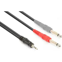 VONYX audiokabel voor o.a. telefoon en live mixers - Stereo 3.5mm jack