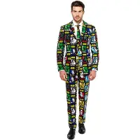 Opposuits Strong Force Kostuum | Rood | Maat 54