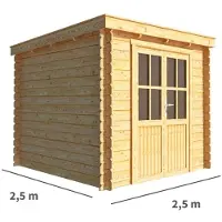 Warentuin Collection Blokhut, tuinhuisje Els-Inaya 250 cm bij 250 cm diep lessenaarsdak II