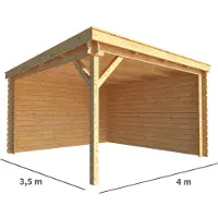 Warentuin Collection Overkapping Els-Philou 400 cm bij 350 cm diep lessenaarsdak