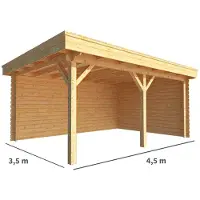 Warentuin Collection Overkapping Lisa-Femm 450 cm bij 350 cm diep plat dak