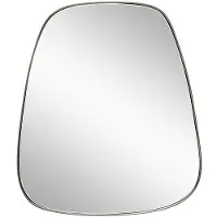 Hubsch Retro Wandspiegel Trapezium Geborsteld nikkel