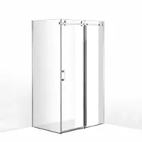 Boss & Wessing Douchecabine bws d&r design met roldeur helder glas 120x... cm