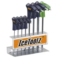 Icetoolz Inbussleutelset - Twinhead met kogelkop - Ergonomisch - 8-delig - Inclusief T25 torx