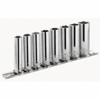Facom set 10 korte en lange doppen 3/8' op rail - inch maten - JL.40U