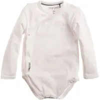 Noppies baby overslag romper wit Jongens/Meisjes Katoen Effen - maat 44