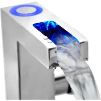 Schutte Orinoco LED-Wastafelkraan - Mengkraan - Watervaluitloop - Chroom