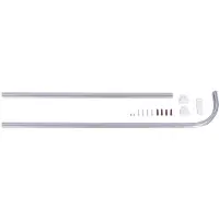 Differnz Oval douchestang 90X90 chroom
