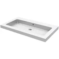 Mueller Single flat meubelwasbak 60x46cm zonder kraangat