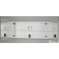 Sanicare Spiegelkast Qlassics 120 cm. 2 dubbelzijdige spiegeldeuren antraciet