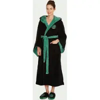 Harry Potter Zachte fleece badjas - : Slytherin / Zwadderich - Dames One size