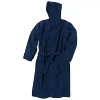 Beco Hooded Bathrobe - Navy - M