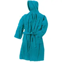 Beco Hooded Bathrobe - Petrol - M
