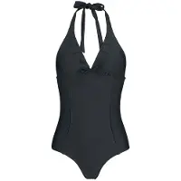 Banned Neckholder Swimsuit Badpak zwart