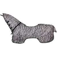 Horka uitrij-vliegendeken (Kleur: wit/zwart, Onderlengte: 205 cm)