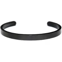 Key Moments 8KM-BM0011 Bangle met tekst strength comes from within one-size zwart