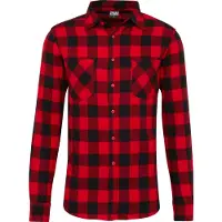 Urban Classics Overhemd rood / donkerrood / zwart