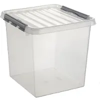 Sunware Q-line box 38 liter transp/metaal