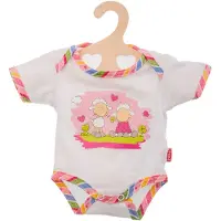 Heless poppenkleding romper wit 28 35 cm