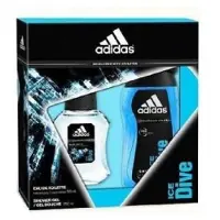 Adidas Ice Dive Set Edt 100 Ml En Sh.gel 250 Mlvoucher 100/250 Ml 100/250