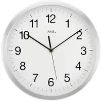 AMS 5541 zendergestuurde wandklok aluminium 30 cm u00c3