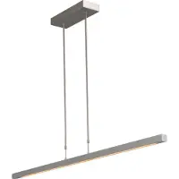Masterlight Hanglamp eettafel - kantoor Real 3 130cm grijs