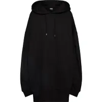 Urban Classics Trui met capuchon - Long Oversized Hoodie - XS tot 5XL - voor Vrouwen - zwart - Maat XXL