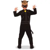 Rubies Kostuum - CAT Zwart - - 7-8 jaar (122-128) - Verkleedkleren