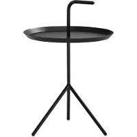 HAY Bijzettafel DLM Black Ø38 x H56 cm